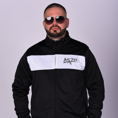 Zipzáros jogging felső arany logóval